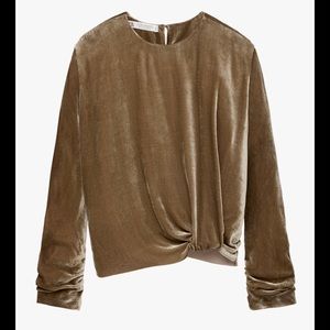 Zara velvet top LIMITED EDITION